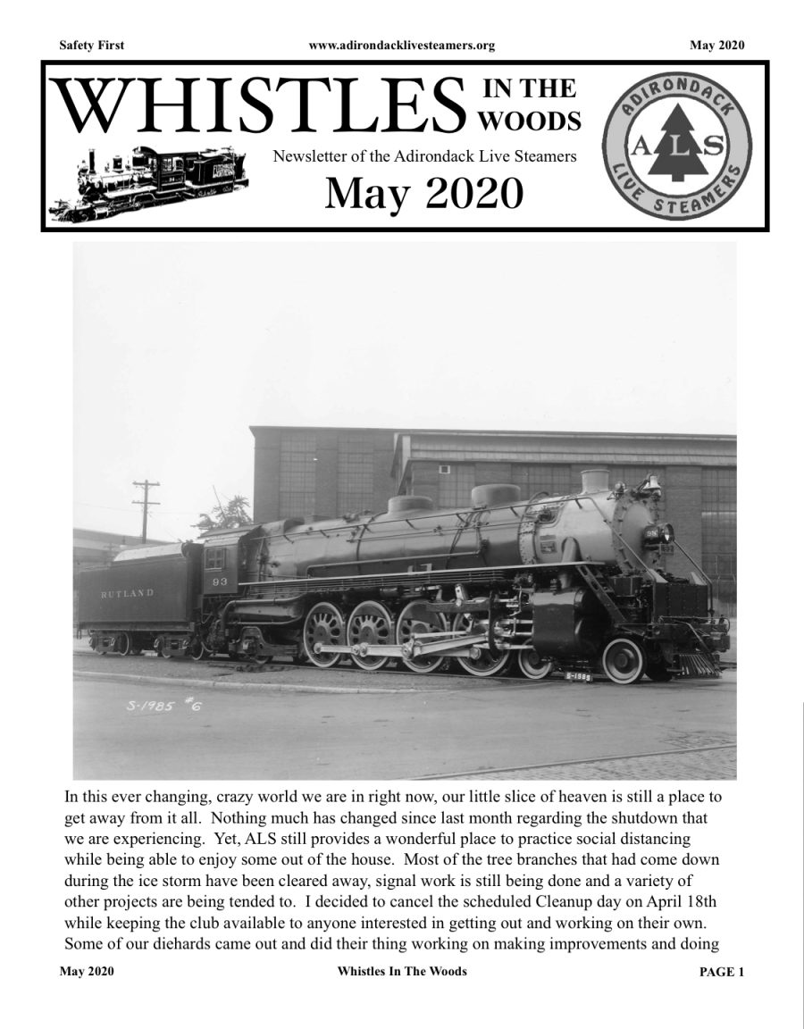 May 2020 Newsletter