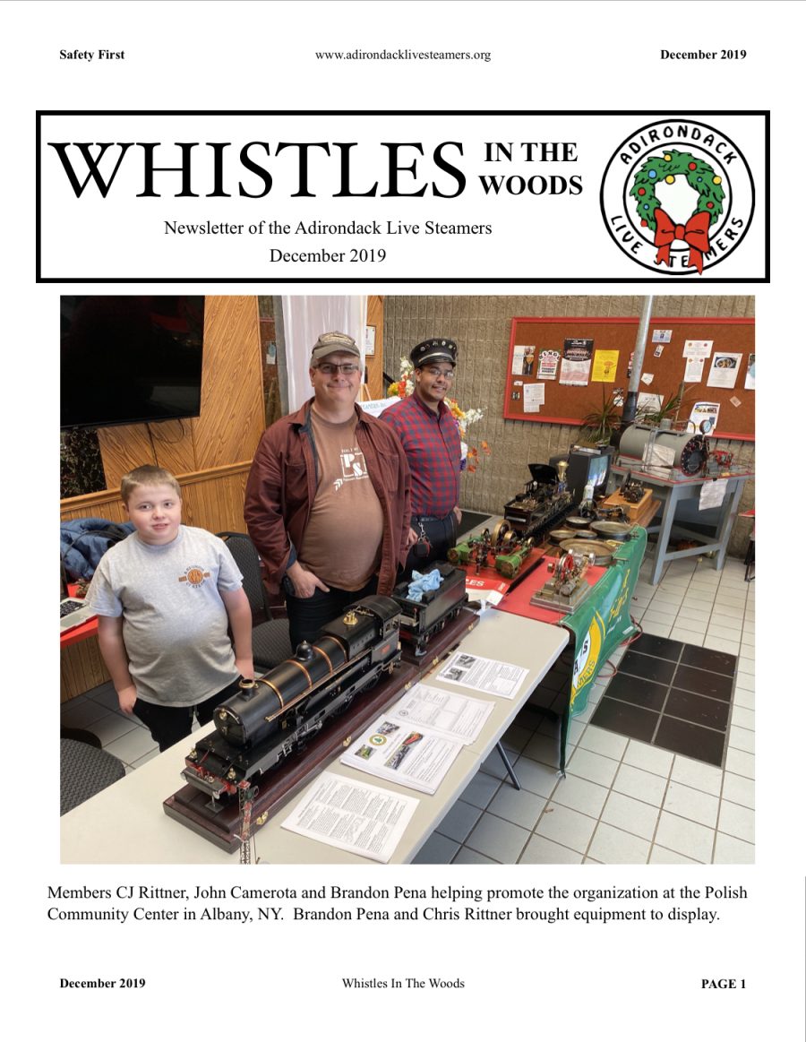 December 2019 Newsletter