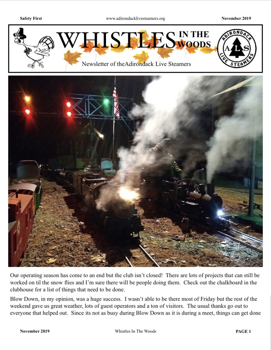 November 2019 Newsletter