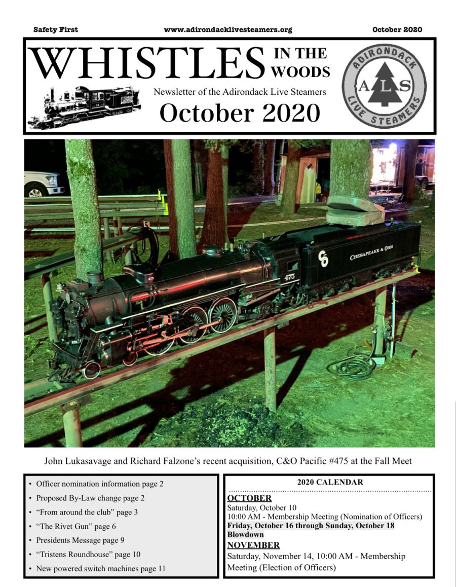 October 2020 Newsletter
